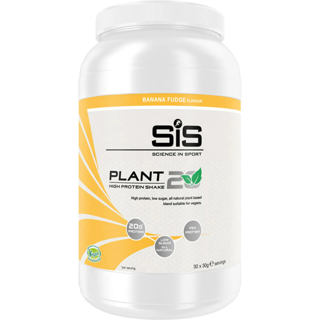 Science in Sport Plant20 Protein Powder Tub 900g - Banana Fudge