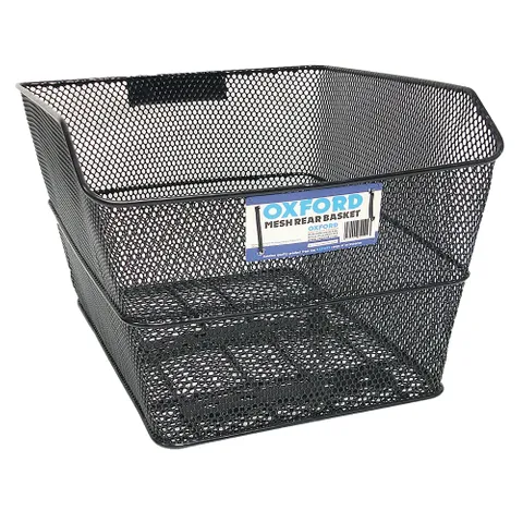 Oxford Mesh Fixed Rear Basket - Black (BK152)