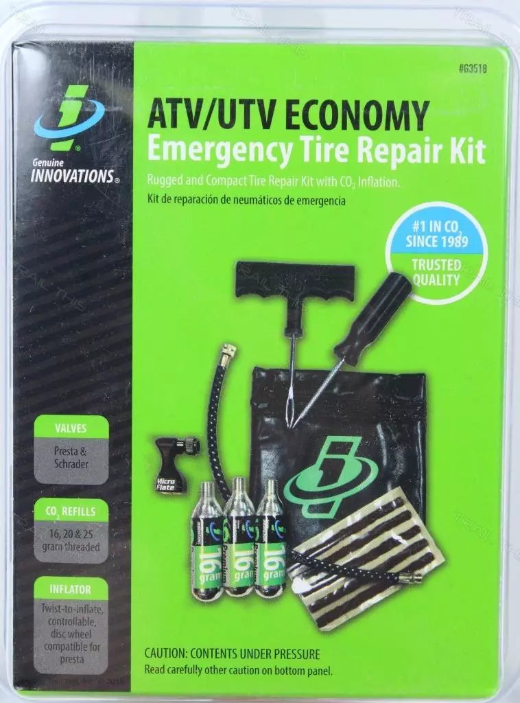 Genuine Innovations Emergency Tyre Repair & Inflate Co2 Kit