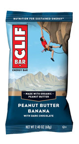 CLIF Bar Energy Bar - Peanut Butter Banana with Dark Chocolate