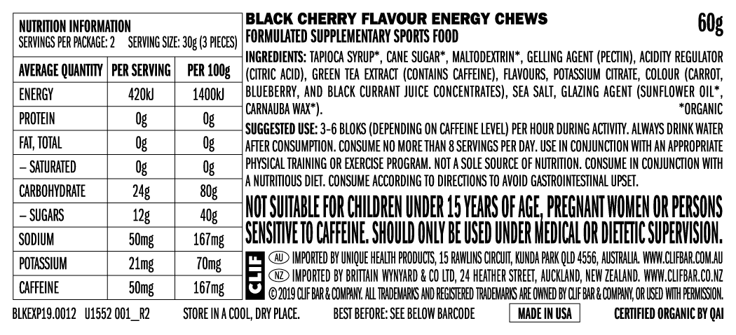 CLIF Shot Bloks Energy Chews - Black Cherry