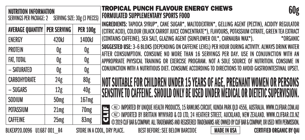 CLIF Shot Bloks Energy Chews - Tropical Punch