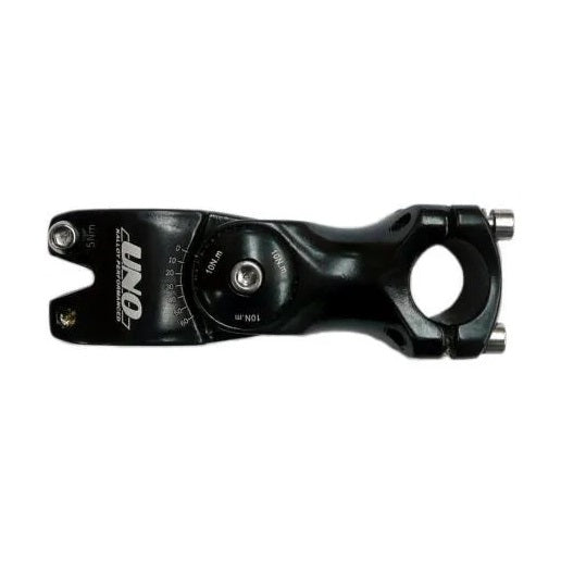 Stem Alloy 25.4mm 1 1/8" 110mm Adjustable 0-60 Deg Black (8212)
