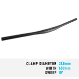 Handlebar MTB 31.8 680mm Alloy Black