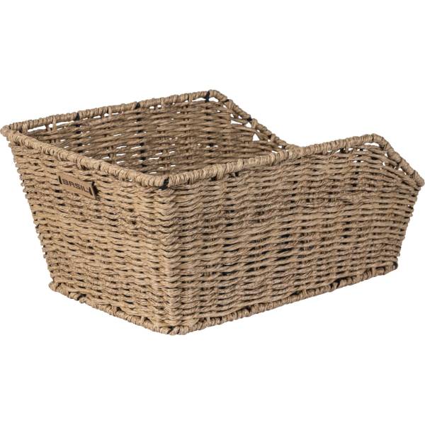 Basil Centro Rattan Look Rear Basket Seagrass