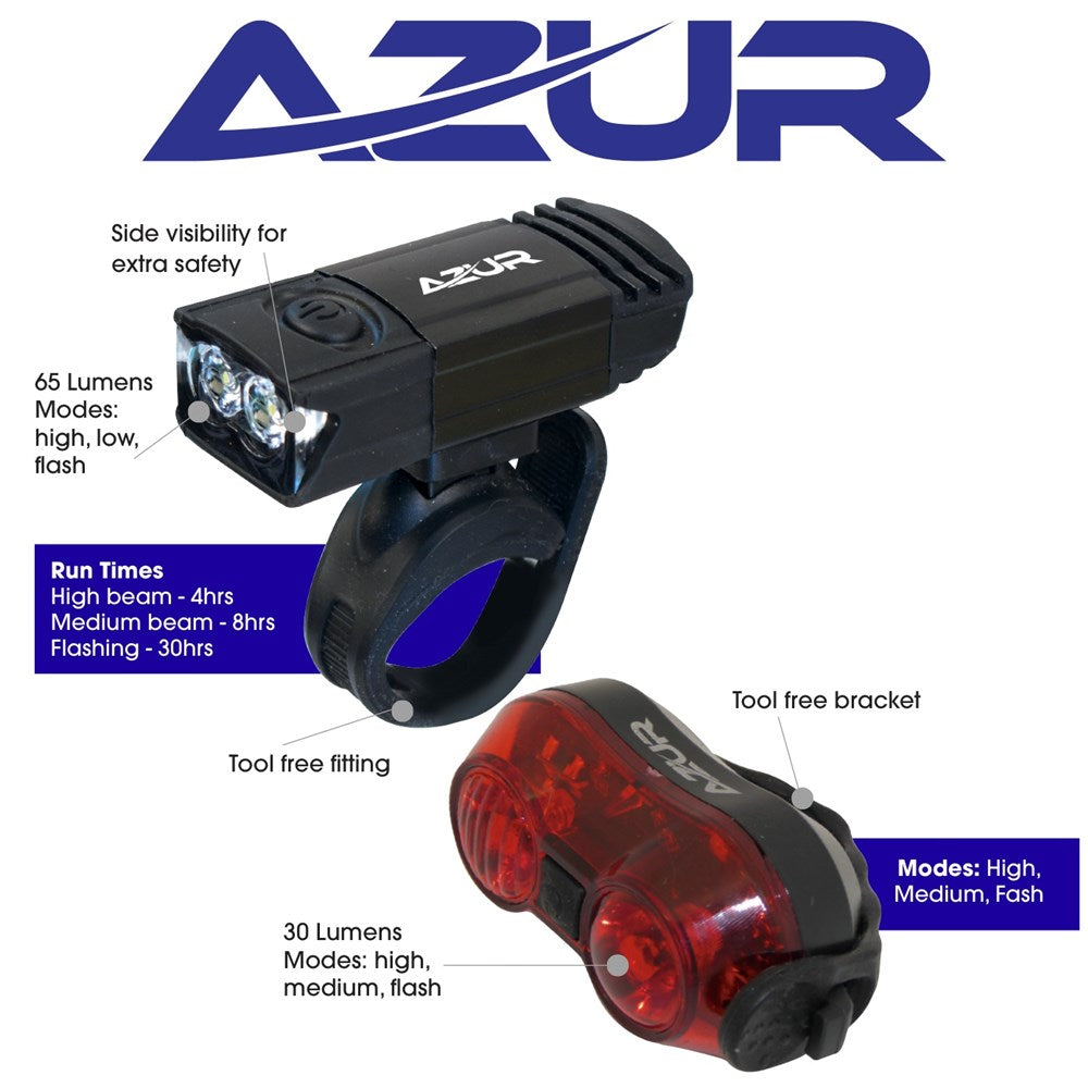 Azur Beacon 65/30lm USB Light Set