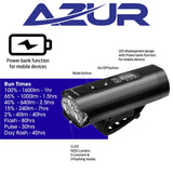 Azur Polix 1600lm USB Front Light with Power Bank