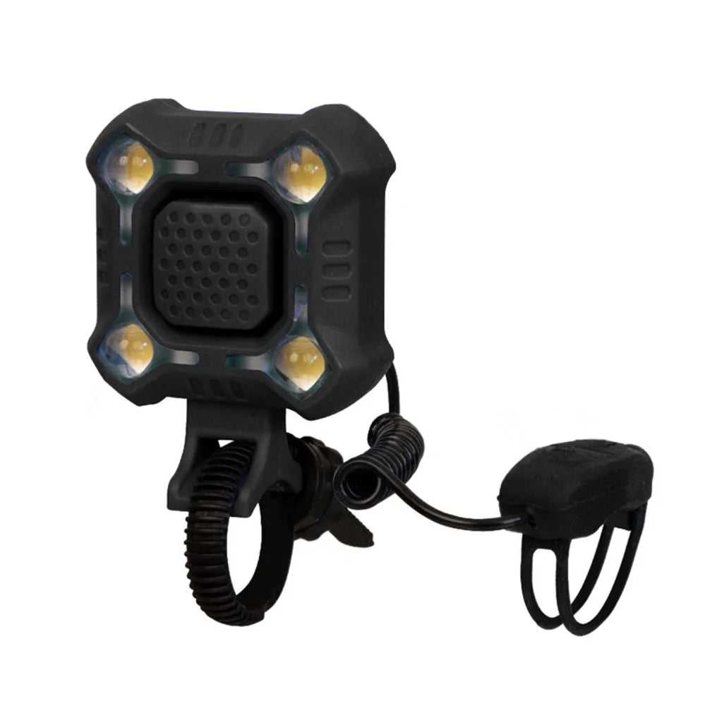 Azur Quad 300lm USB Front Light with Siren