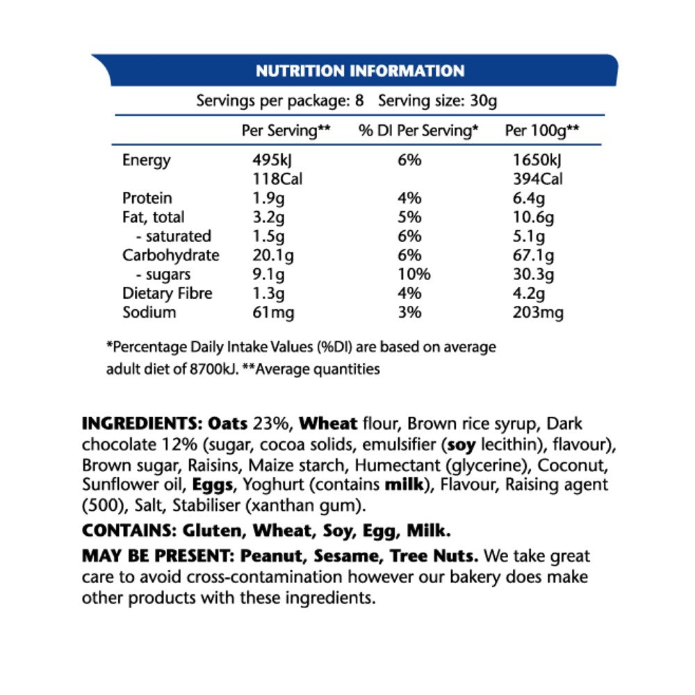 Em's Power Bites Chocolate Oat 8pc