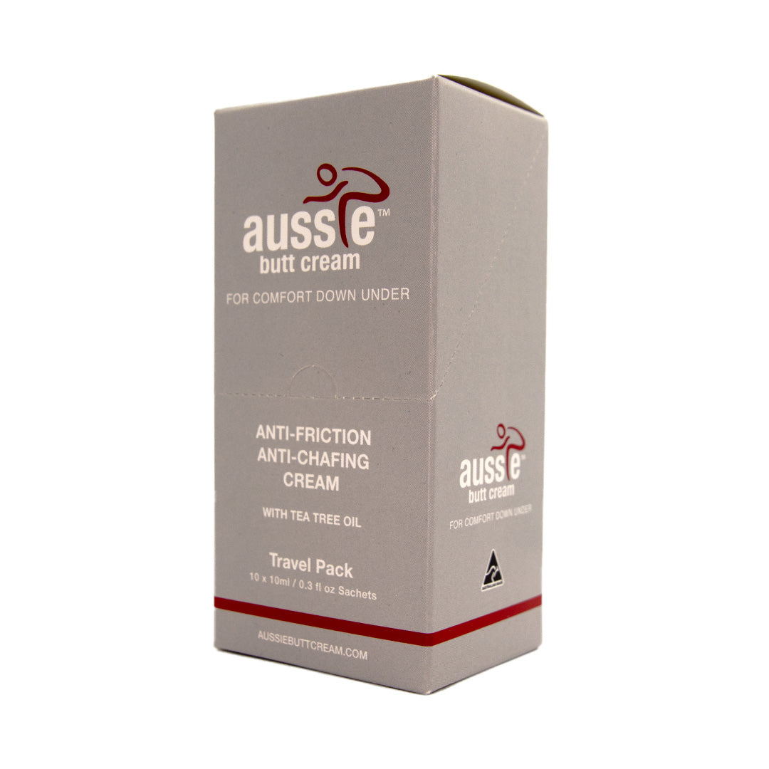 Aussie Butt Cream Chamois Cream Travel Pack 10x10ml