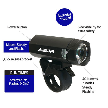 Azur Blaze Light Set - 40/25 lumens