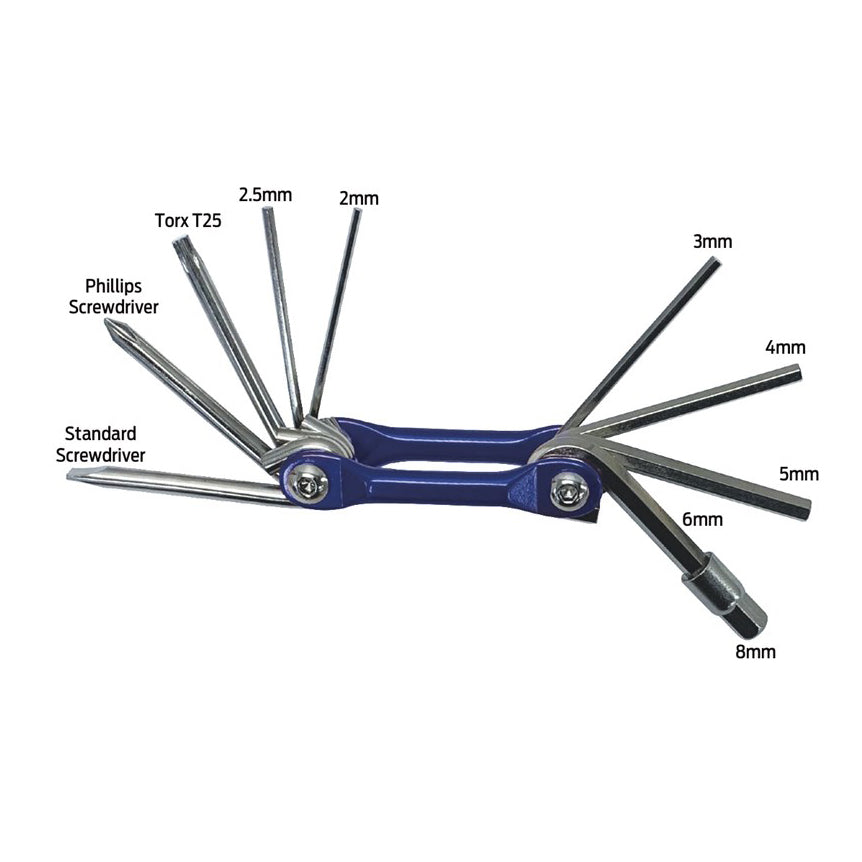 Tool Multitool Azur 10 Function MTS Folding