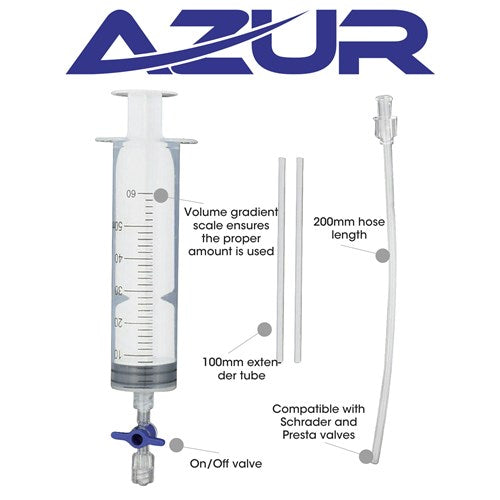 Tool Tyre Sealant Syringe Azur 60ml