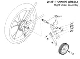 Bikecorp Adult Training Wheel Set 20-26"