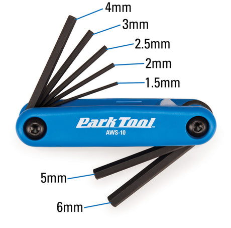 Park Tool AWS-10 Folding Multi-Tool Hex Wrench Set