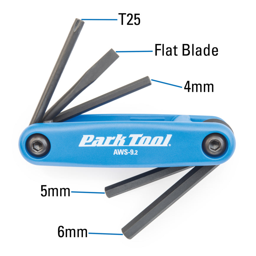 Park Tool AWS-9.2 Folding Multi-Tool Hex Key Set