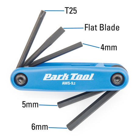 Park Tool AWS-9.2 Folding Multi-Tool Hex Key Set