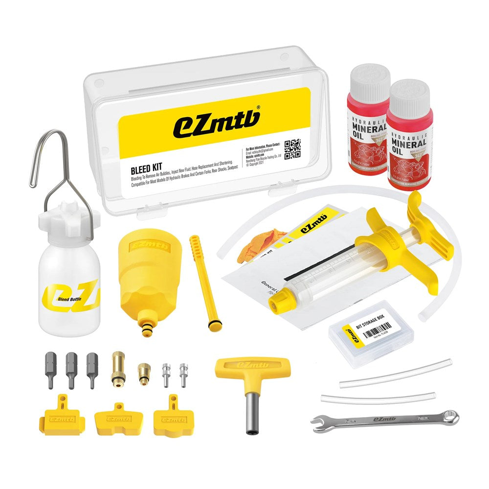 EZmtb Disc Brake Bleed Kit - Shimano with 2x Mineral Oil
