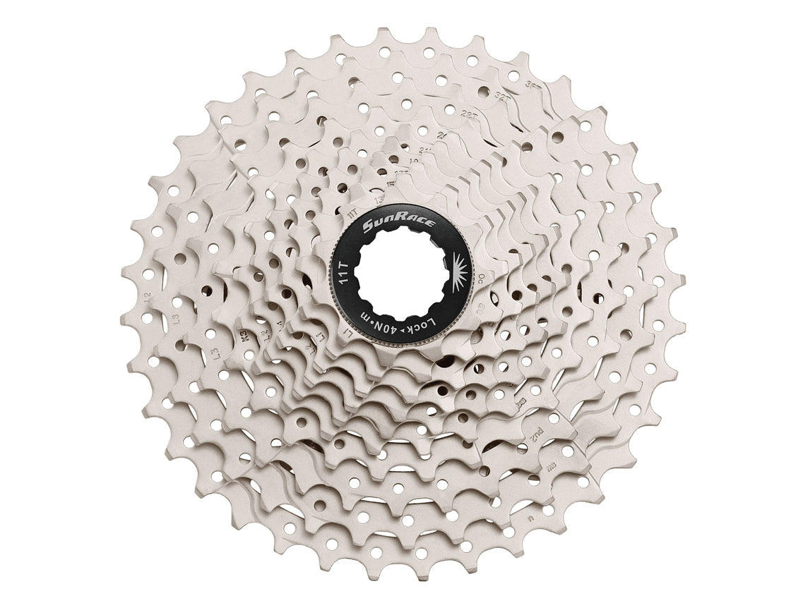 Cassette 10 Speed 11-36 Sunrace Metallic Silver