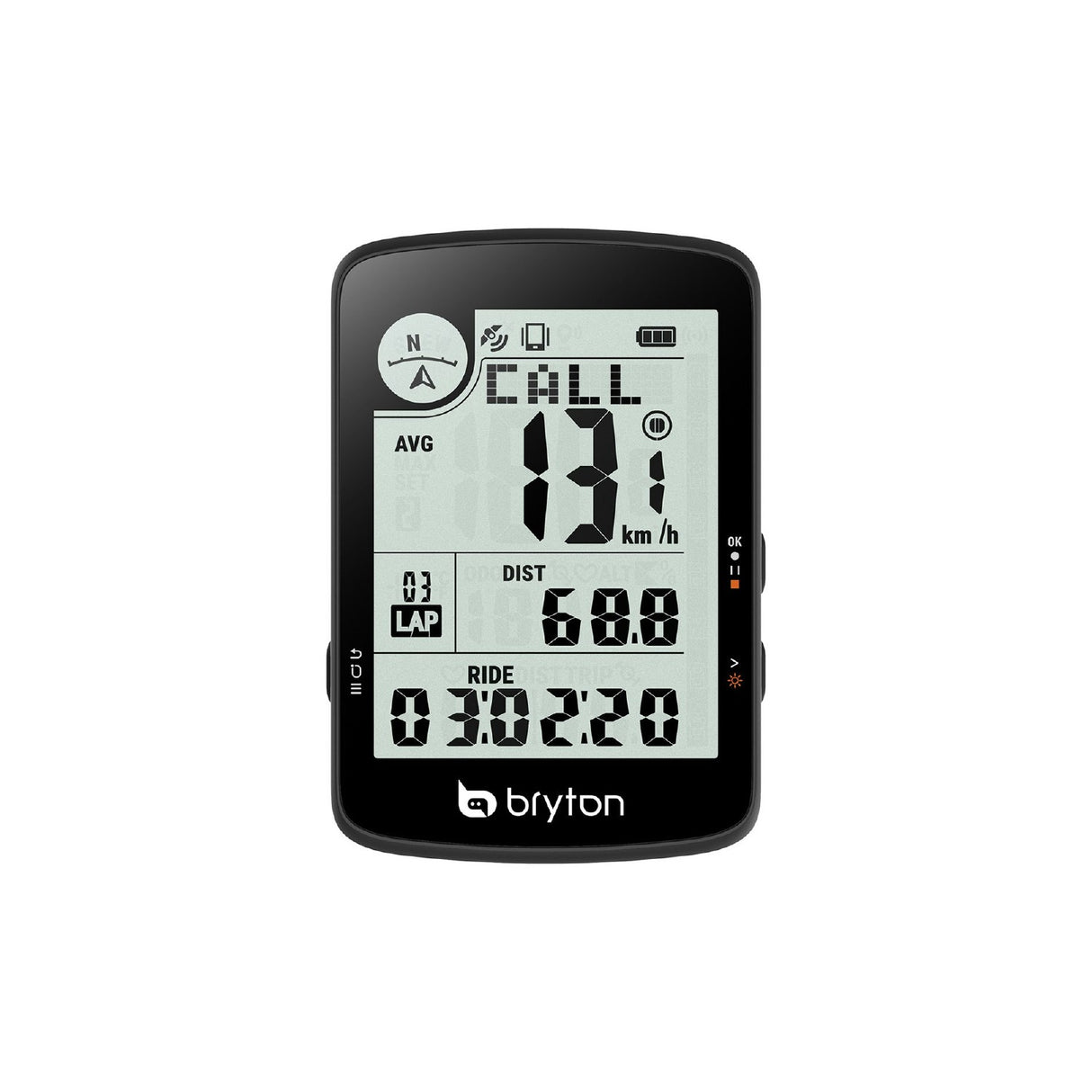 Bryton Rider 17 E GPS Bike Computer - Device Only