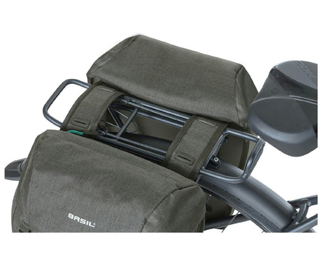 Basil Discovery 365D Double Pannier Bag mounted