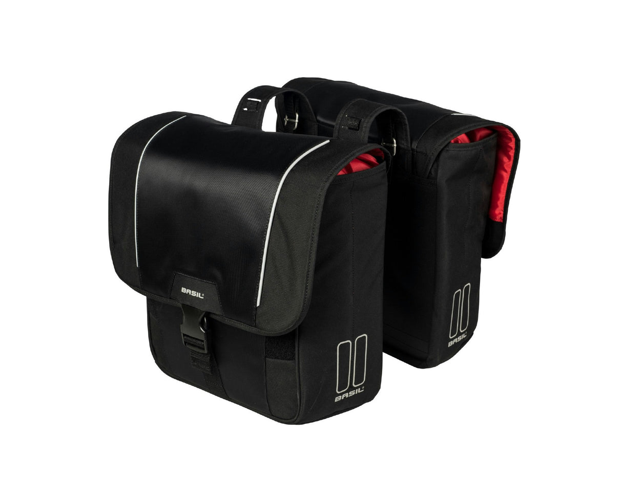 Basil Miles Double Bag Rear Pannier 35L Black