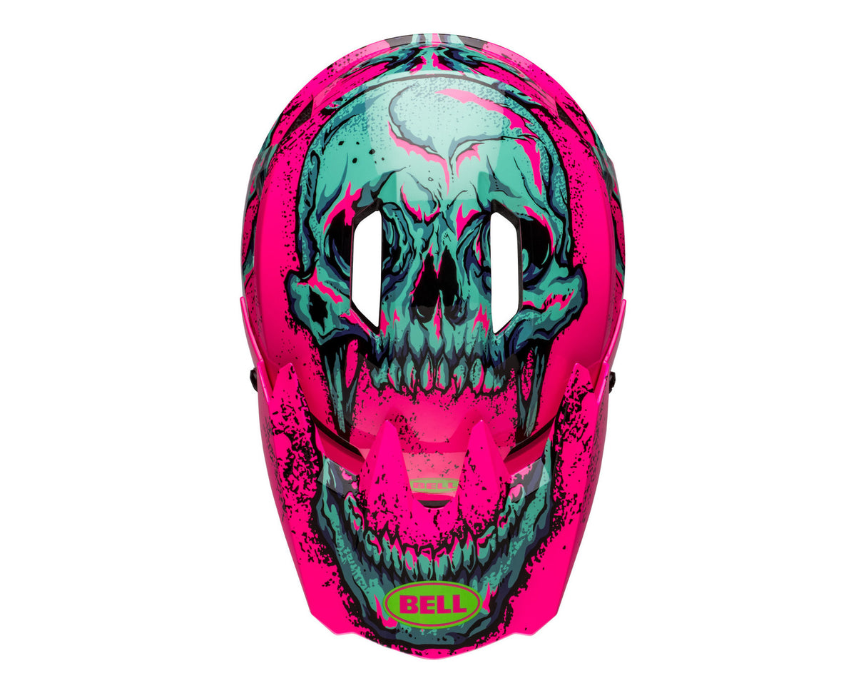 Bell_SanBell Sanction 2 DLX Full Face Helmet MIPS bonehead pink top