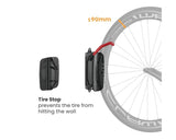 Bike Rakz Ezi Hold Wall Mounted Rack Red tyre stop