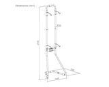 Bike Rakz Gravity Bike Stand - 2 bikes dimensions