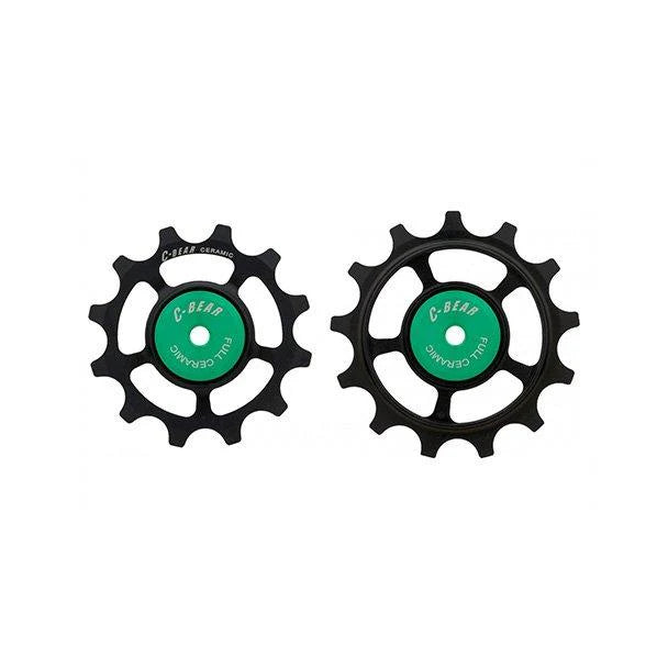 Jockey Wheel Pulley Kit C-Bear Ceramic Bearings Shimano SLX/XT/XTR 12 Speed