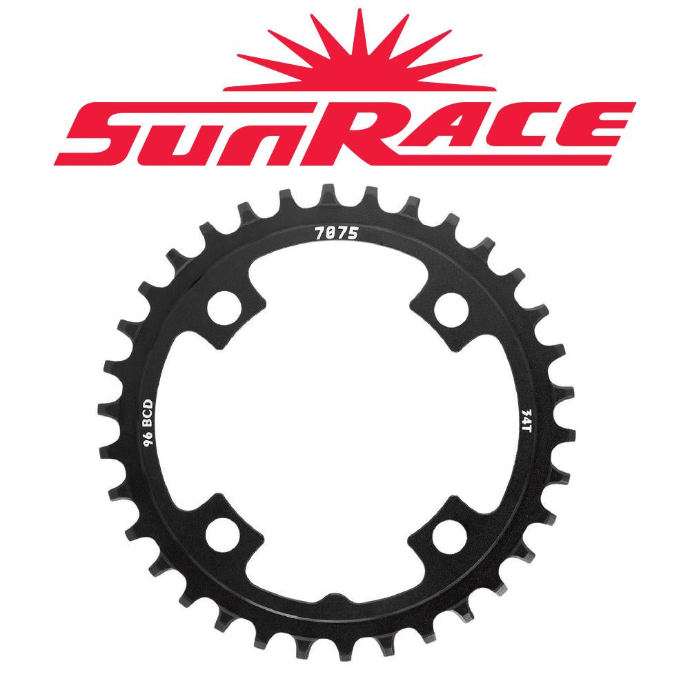 Chainring 34T Sunrace CRMX00 Narrow-Wide Alloy Black