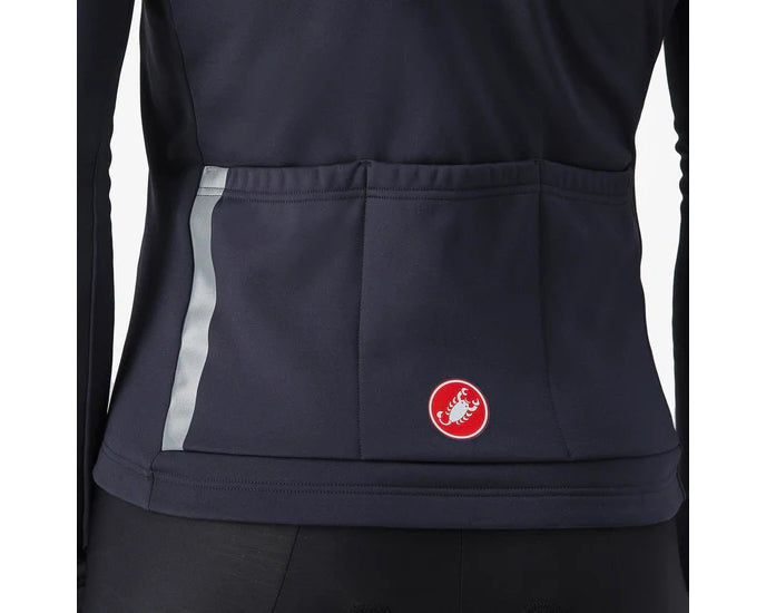 Castelli Entrata Thermal Jersey LS Black pocket
