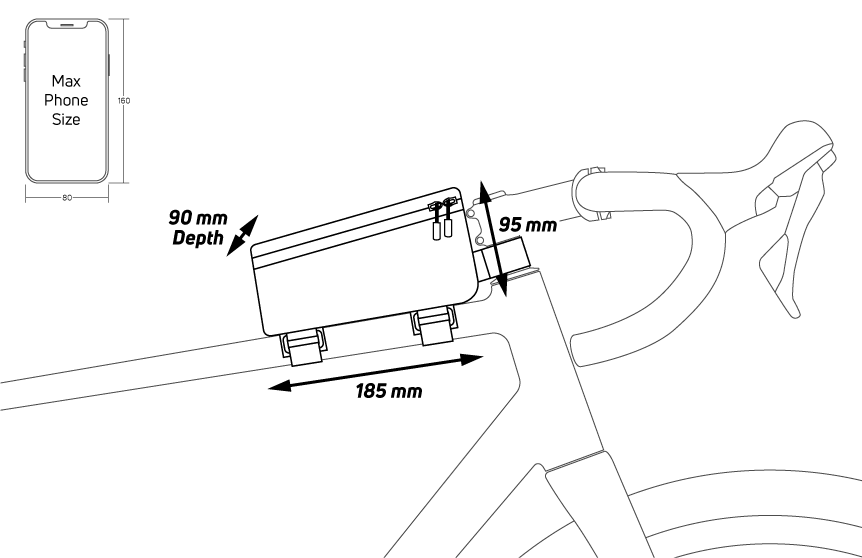 Zefal Console Pack T1 Top Tube Frame Bag
