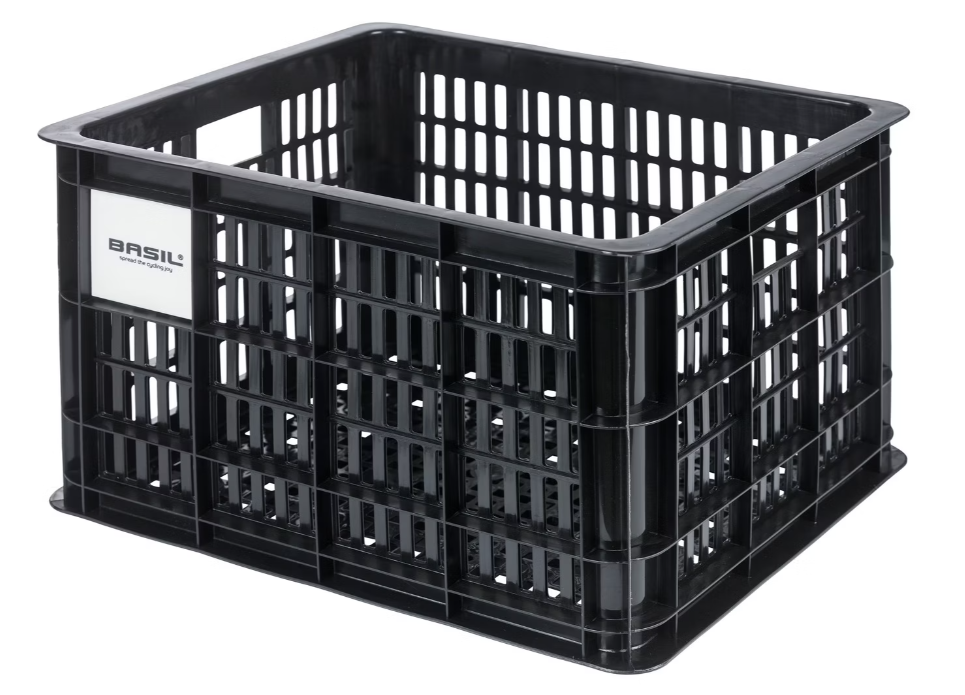 Basil Bicycle Crate MIK Med 29.5L Rear Basket Black