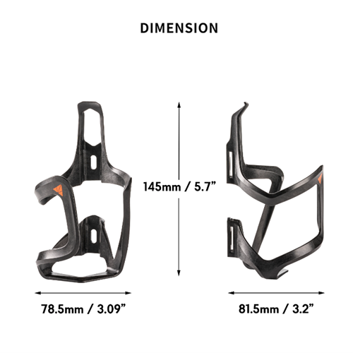 Granite AUX Carbon Bottle Cage with Straps