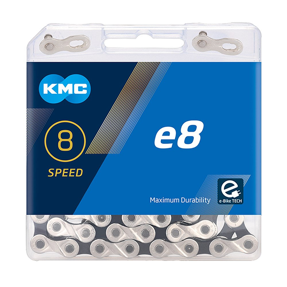 Chain 8 Speed KMC E8 E-Bike 136L Silver