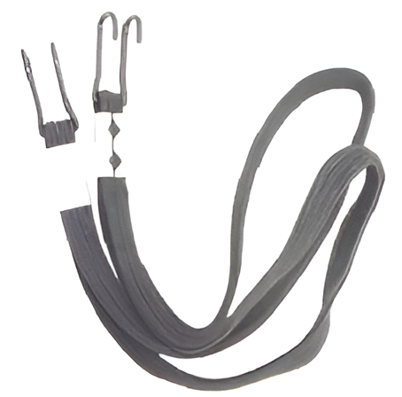 Elastic Strap Flat Twin Hook (1808)
