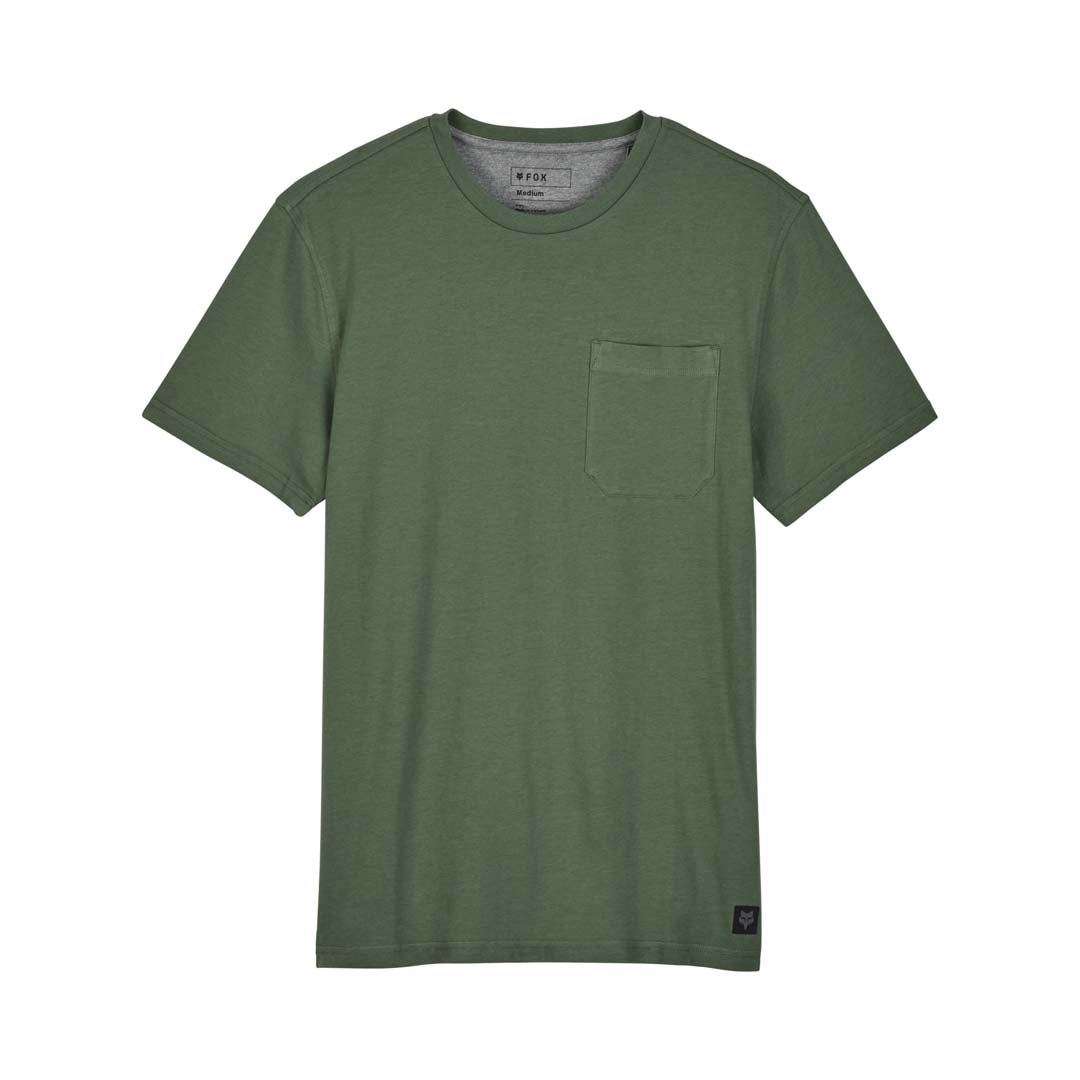 Fox Mens Level Up Pocket Tee (2024) in Hunter Green