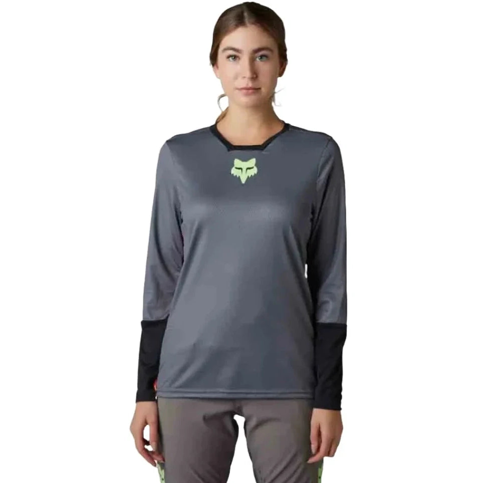Fox Womens Defend Race Long Sleeve Jersey (2023)