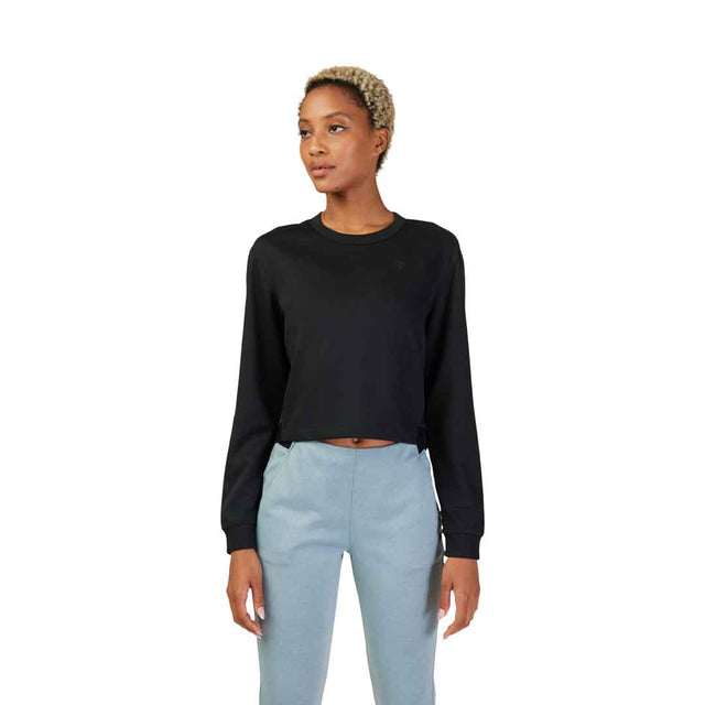 Fox Womens Balance Crew Sweatshirt (2023) in Black