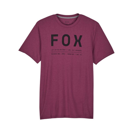 Fox Mens Non Stop Tech Tee (2025) in Sangria