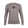 Fox Womens Atlas Long Sleeve Tech Tee (2023) in Pewter Grey