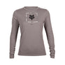 Fox Womens Atlas Long Sleeve Tech Tee (2023) in Pewter Grey
