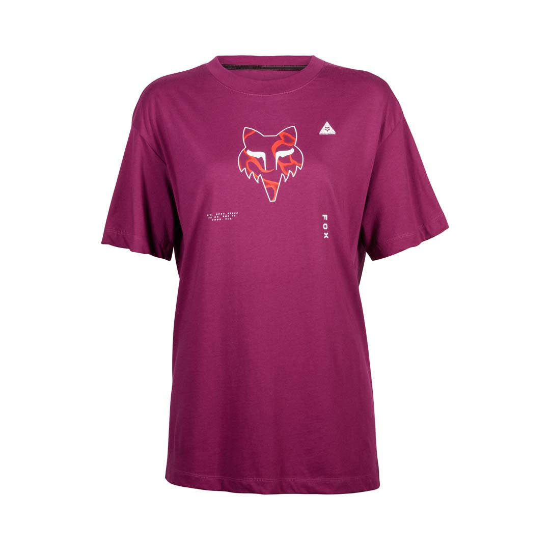 Fox Withered Women's Oversized Short Sleeve Tee (2023) in Magnetic