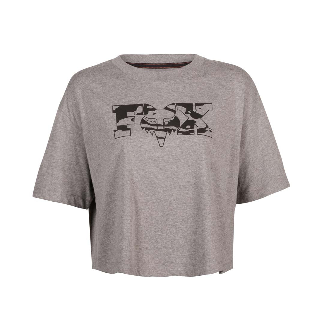 Fox Womens Cienega Crop Tee (2023) in Light Heather