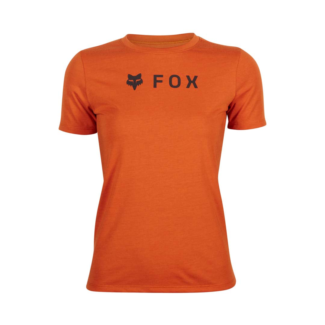 Fox Womens Absolute Tech Tee (2025) in Burnt Orange
