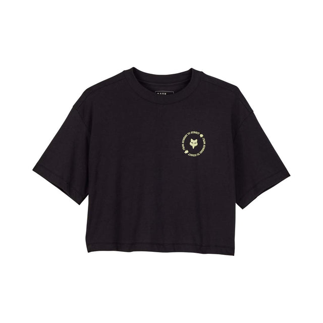 Fox Womens Byrd Crop Tee (2024) in Black
