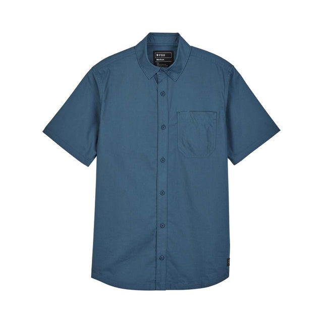 Fox Mens Roger Woven Shirt (2024) in Dark Vintage Blue