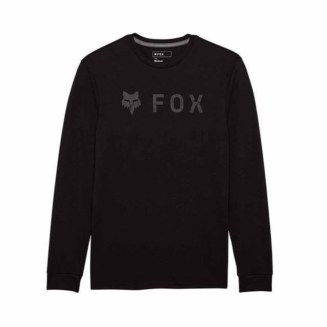 Fox Mens Absolute Long Sleeve Tech Tee (2025) in Black/Black