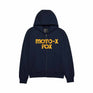 Fox Mens Moto-X Oversized Zip Hoodie (2026) in Midnight Blue